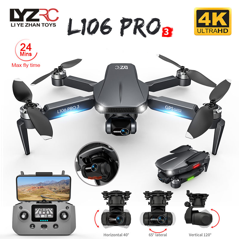 Rc Helicopter Electric - L106 Pro 3 طائرة بدون طيار