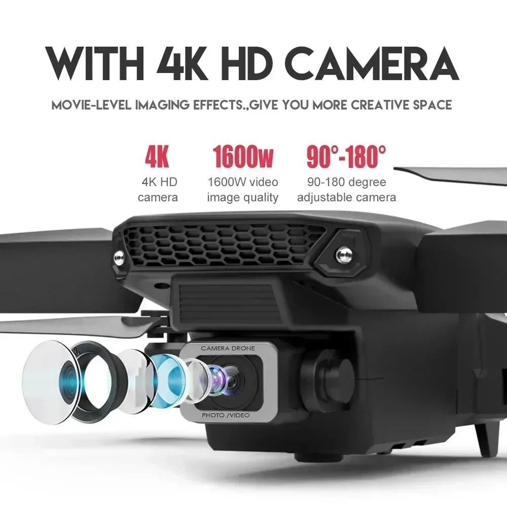 E88 Pro WIFI FPV الطائرة بدون  - مراجعة Rc Helicopter Case وسعره